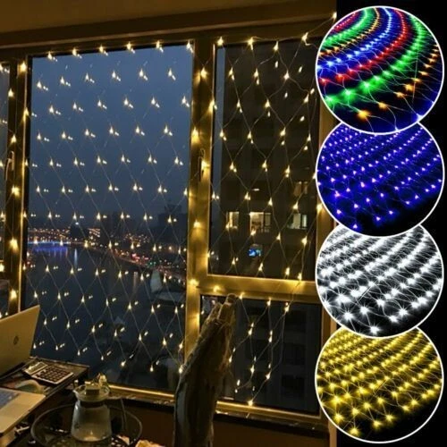 LED Lichternetz Partylichterkette Außen Innen Lichterkette Netz Lichter Netz - Bild 4 von 4