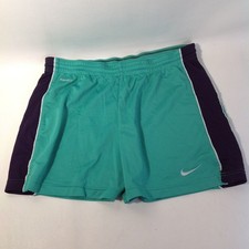 Nike Dri-Fit Stay Cool Womens M E4 Soccer Mesh Shorts Teal 478022-374