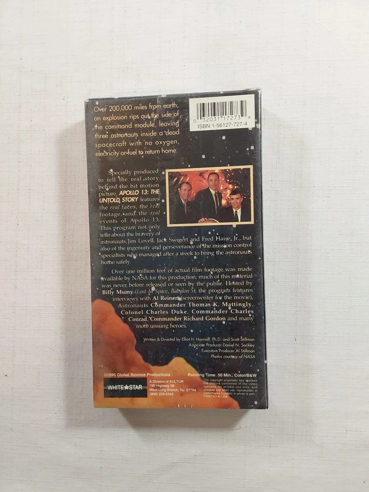 APOLLO 13: The Untold Story - 1995 Bill Mumy [VHS TAPE] - Image 4 of 4