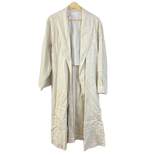 OFF WHITE Auth PLS+T(PLST) Cappotto da donna beige crema