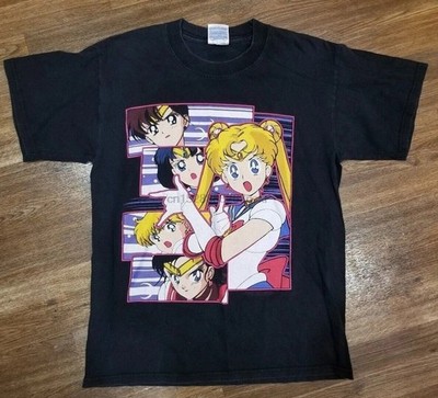 Sailor Moon Shirt, Sailor Moon Anime Classic Style Black Unisex T shirt S-5XL