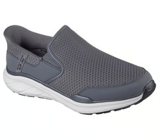 Skechers Shoes Men Slip Ins Slip On Wide Comfort Casual Gray Memory Foam 233103
