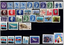 Collection de timbres anciens Canada, oblitérés