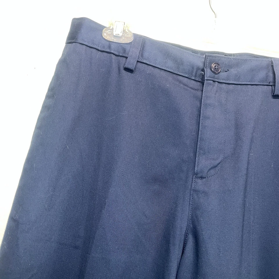NUEVO Pantalones Lands End Niños Talla 18 Azul Marino Ajustable Uniforme Escolar 28.5" Entrepierna Foto 2 de 4