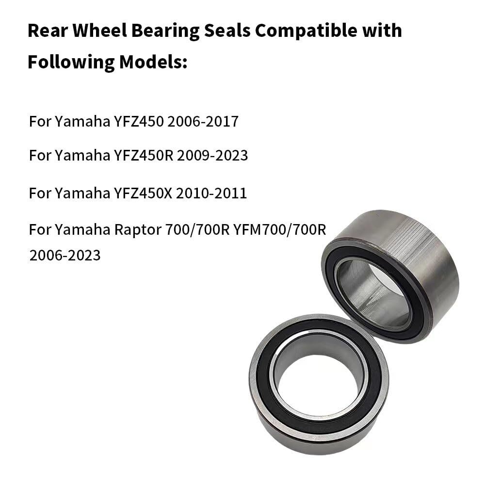 Rear Wheel Axle Bearing Seal ORing Kit for Yamaha Raptor 700 700R
