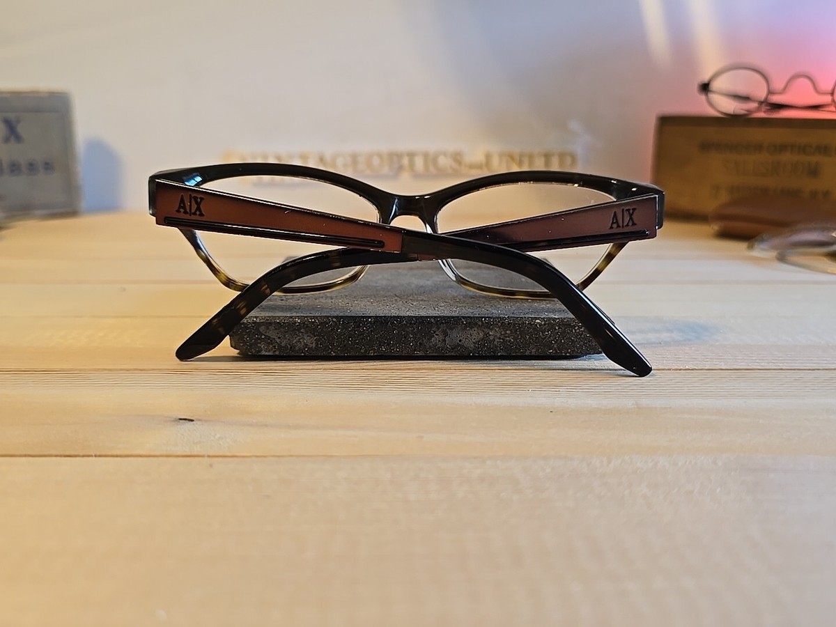 Armani Exchange Tortoise Shell Eyeglasses Frame ONLY AX 134 VOB 135 Cold Glaze ARMANI EXCHANGE AX105 W44 Eyeglasses Frame 50-17-135 Brown  main image 2