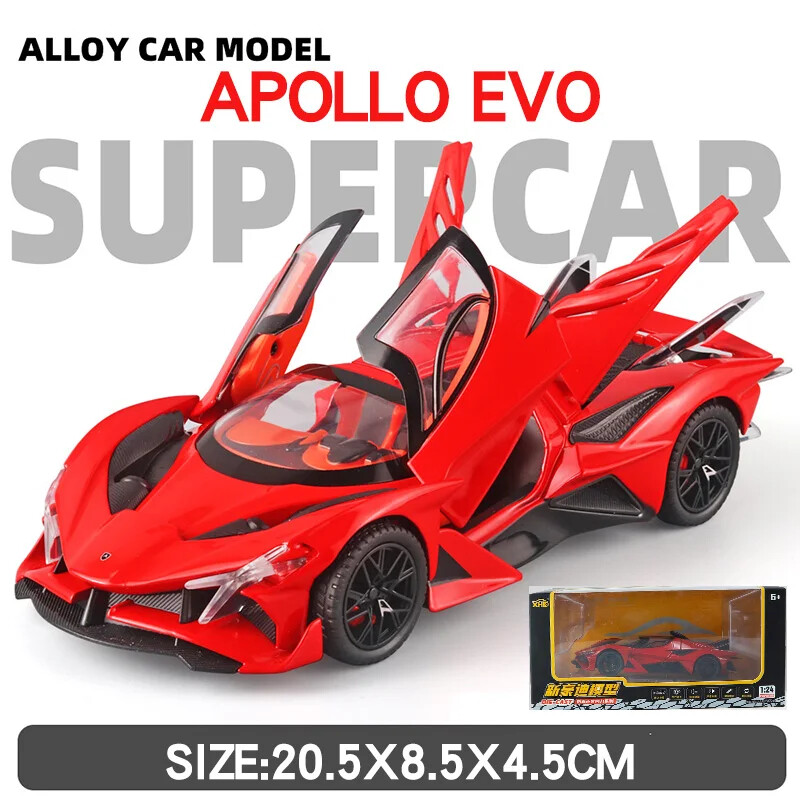 1:24 Apollo Project EVO Super Car Diecast Alloy Vehicle Model