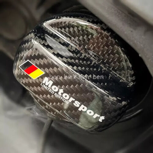 Real Carbon Fiber Oil Cap Fuel Filler Tank Cover For Audi A4 S4 A5 S5 A6 Quattro - Picture 4 of 9