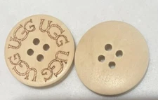 One UGG Replacement Button- Sand. (30mm)