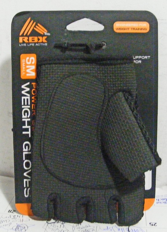 RBX Weight-Lifter Gloves Set, size S, new on retail card