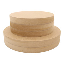Wooden MDF Circle Square Top Edge Disk Blanks Craft Shape 10-30cm diameter