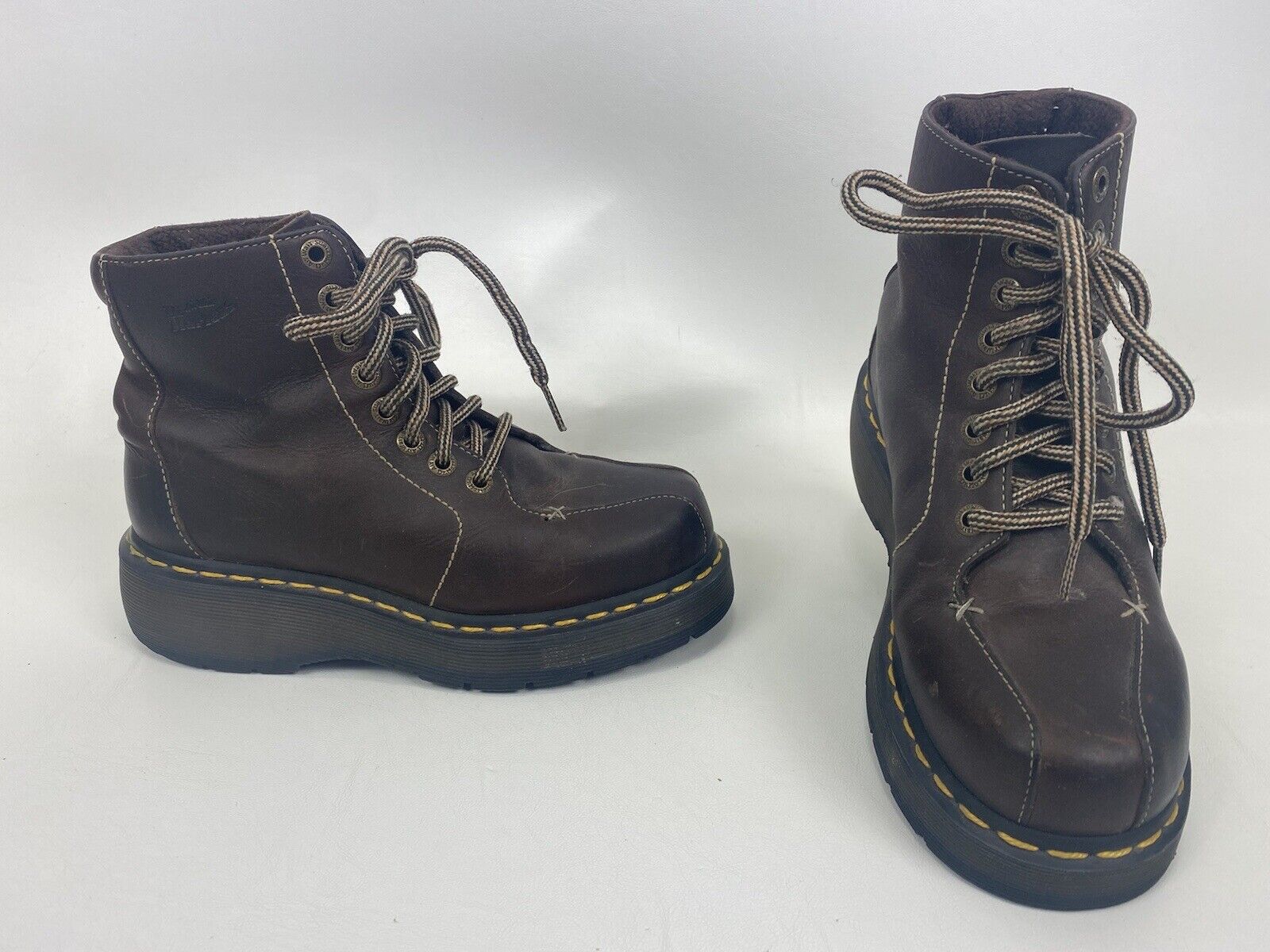 Dr Martens Mens 5 6 UK 4 EU 37 Brown Boots 3A55 2" Heel | eBay