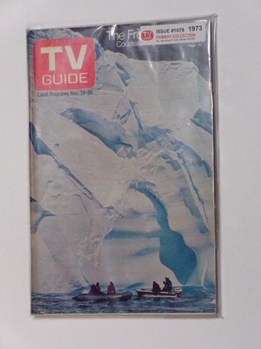 TV Guide #1078 November 24 - 30, 1973 Cousteau Explores Antarctica 110822JENON-B