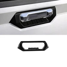 Tailgate Door Handle Bowl Decor Cover 1* For Toyota Tundra 2022-24 Bright Black