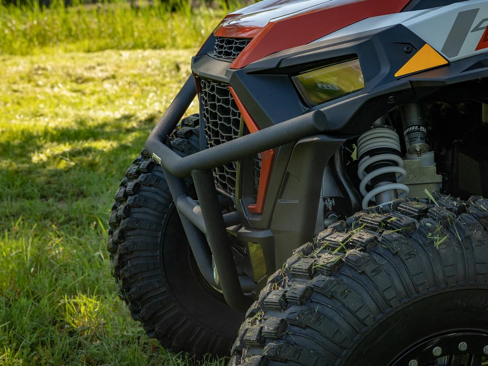 Parachoques delantero de bajo perfil SuperATV para Polaris RZR 900 / S / 4 (2015-20) - negro Foto 4 de 4