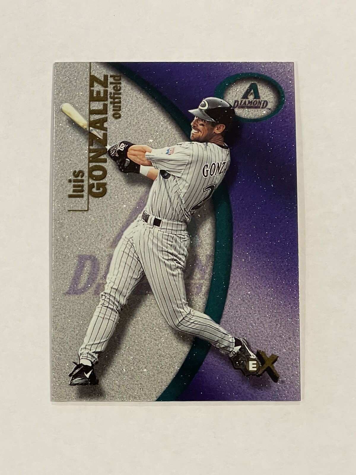 2001 Fleer EX Luis Gonzalez #19 Arizona Diamondbacks