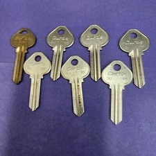 7 Key Blanks Curtis RU-45 / 1011D1 5-Pin Corbin Russwin