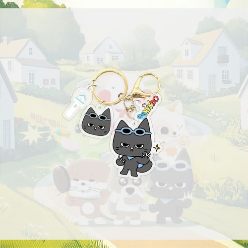 Kpop Boynextdoor Cartoon BBNEXDO Acrylic Keychain Bag Charm Accessory - Picture 5 of 9