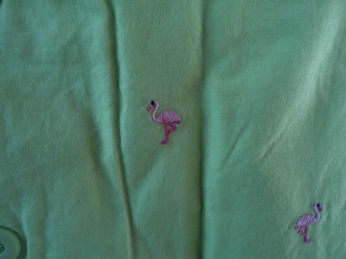 Gymboree Girls Skirt Size 5 Palm Springs Reversible Flower Flamingo Cotton NWT - Picture 3 of 3