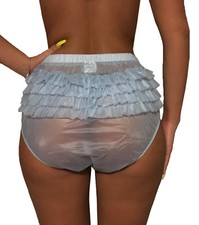 super soft PVC Rüschen 4302R Windelhose Rüschenhose Gummihose Schlüpfer ABDL