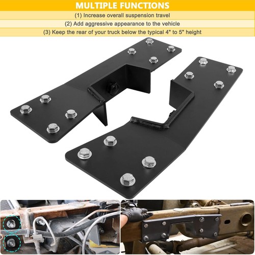 C-Notch Rear Lowering Drop Flip for Chevy Silverado C1500 GMC Sierra 1988-98 - Imagen 4 de 21