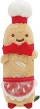 San-X Sumikko Gurashi Mini Stuffed Toy Strawberry Christmas Bakery Manager