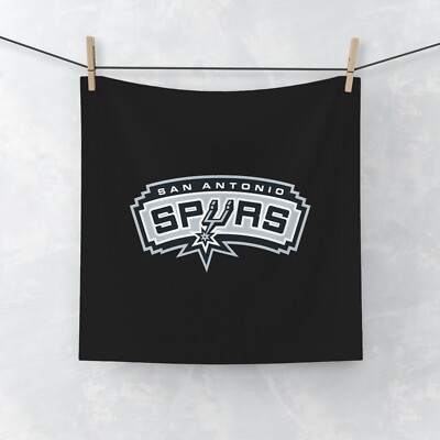 san antonio spurs face Towel Handtuch Gesicht Handtuch Tuch (back white) nba