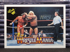 Macho Man vs Greg The Hammer Valentine 1990 Classic WWF WrestleMania IV #49 Card