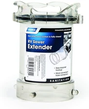 Camco 39572 RV 5 Inch Clear Sewer Hose Adapter