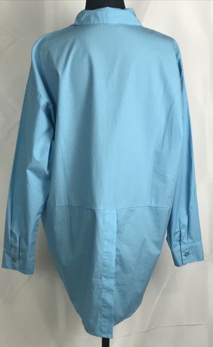 NWOT Young Fabulous & Broke Sky Blue 100% Cotton Boyfriend Shirt Size Small - Picture 3 of 9