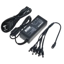 8CH Switch Power Supply DC12V 4A for 4/8PCS IR Camera USE w/ Adapter Cord PSU