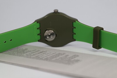 Swatch Watch - SUOG706 - BACKUP GREEN Swatch Backup Green Green Dial Green Rubber Unisex Watch  main image 2