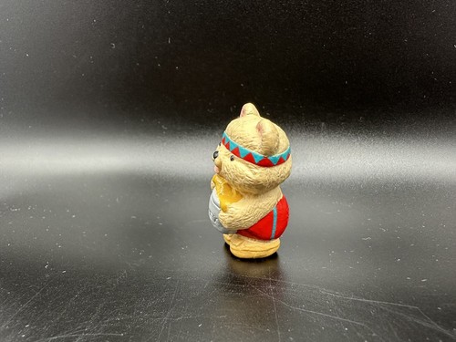 Hallmark Thanksgiving Merry Miniature 1993 INDIAN BEAR with honey pot - Picture 3 of 7
