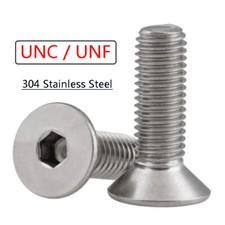 Image of Stainless Countersunk Head Allen Key Screws UNC / UNF Flat Head Hex Socket Bolts