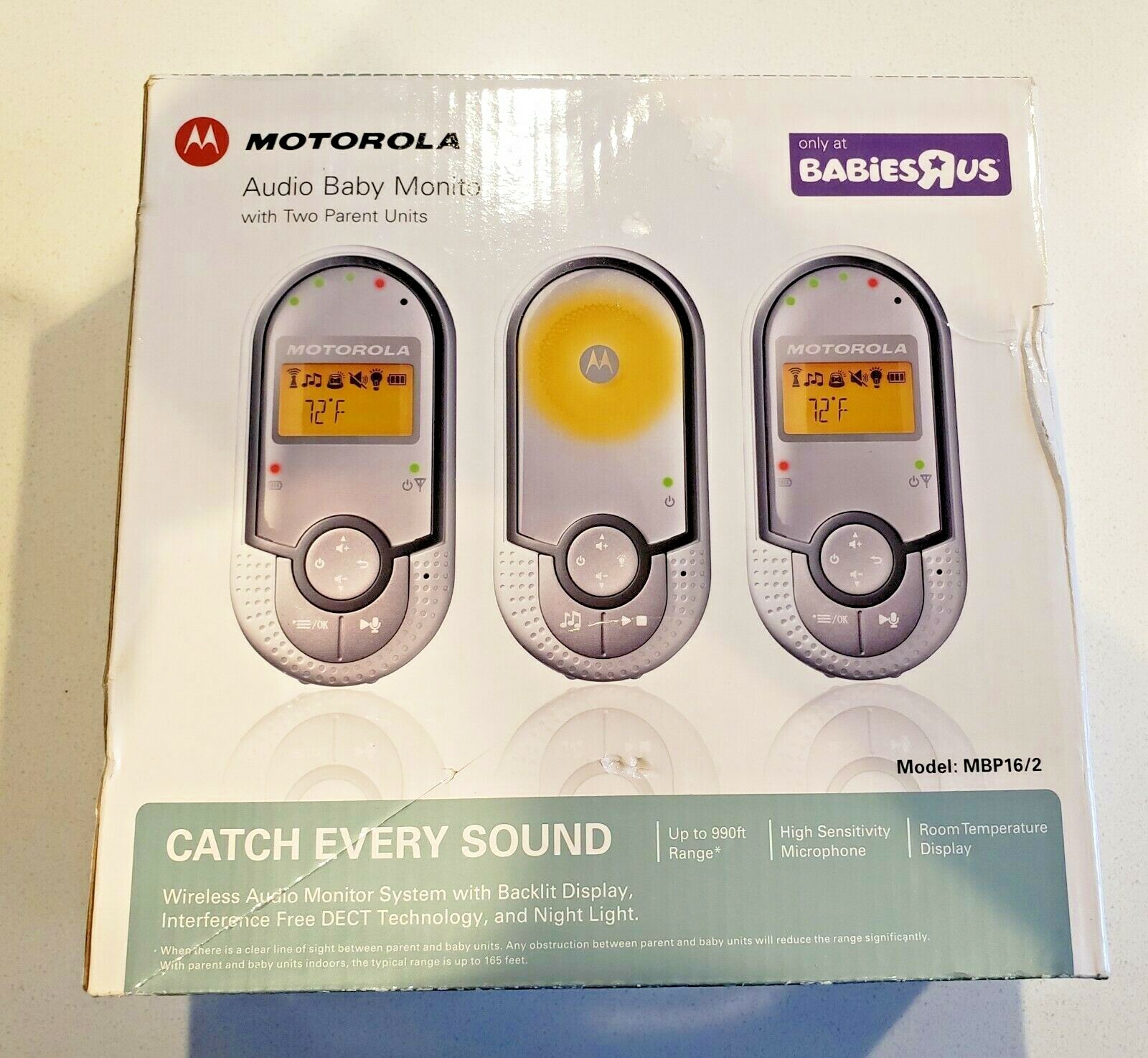 motorola baby monitor sound only