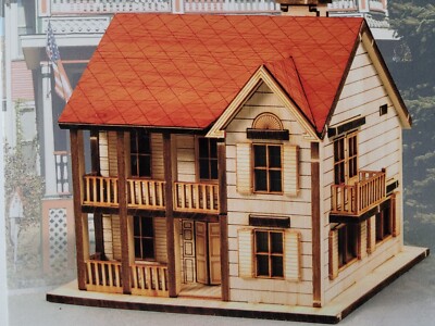 New Wooden Model Kit Western House 1 HO by YOUNGMODELER YM621