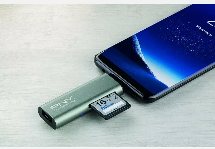 PNY USB-C 3.1 Type-C Card Reader USB Adapter (P-CRMUS3A-BX) Free Shipping! - Image 2 of 4