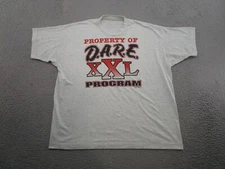 Vintage 90s Property of Dare XXL Program Single Stitch Shirt Adult Drugs READ