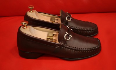 $789.00 !! FERRAGAMO MEN BROWN BITS DRESS SLIP-ON LOAFER  display picture 3