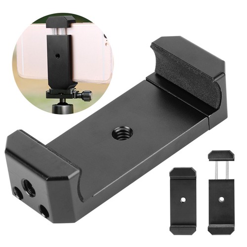 Aluminum Alloy Mobile Phone Clip Holder With 1/4 inch Screw Hole Wear?Resistant - Photo 2 sur 12