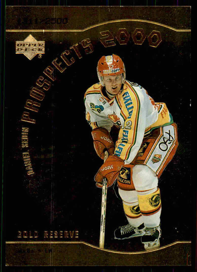 1999-00 Upper Deck Gold Reserve #307 Daniel Sedin #/2500