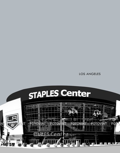 LOS ANGELES KINGS Arena Photo Picture STAPLES CENTER Skyline - 8x10 11x14 16x20 - Picture 7 of 7