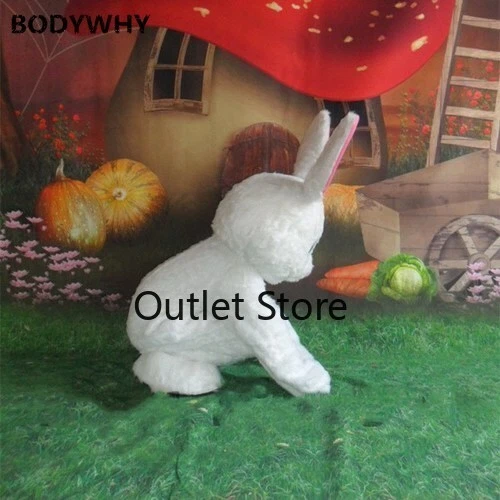 Easter Bunny Mascot Costume  Adult Cosplay Party Outfits Advertising Carnival - Image 4 of 4