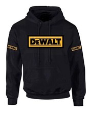 UK stock New L Dewalt Power tool printed hooded Cotton top Winter work fashion