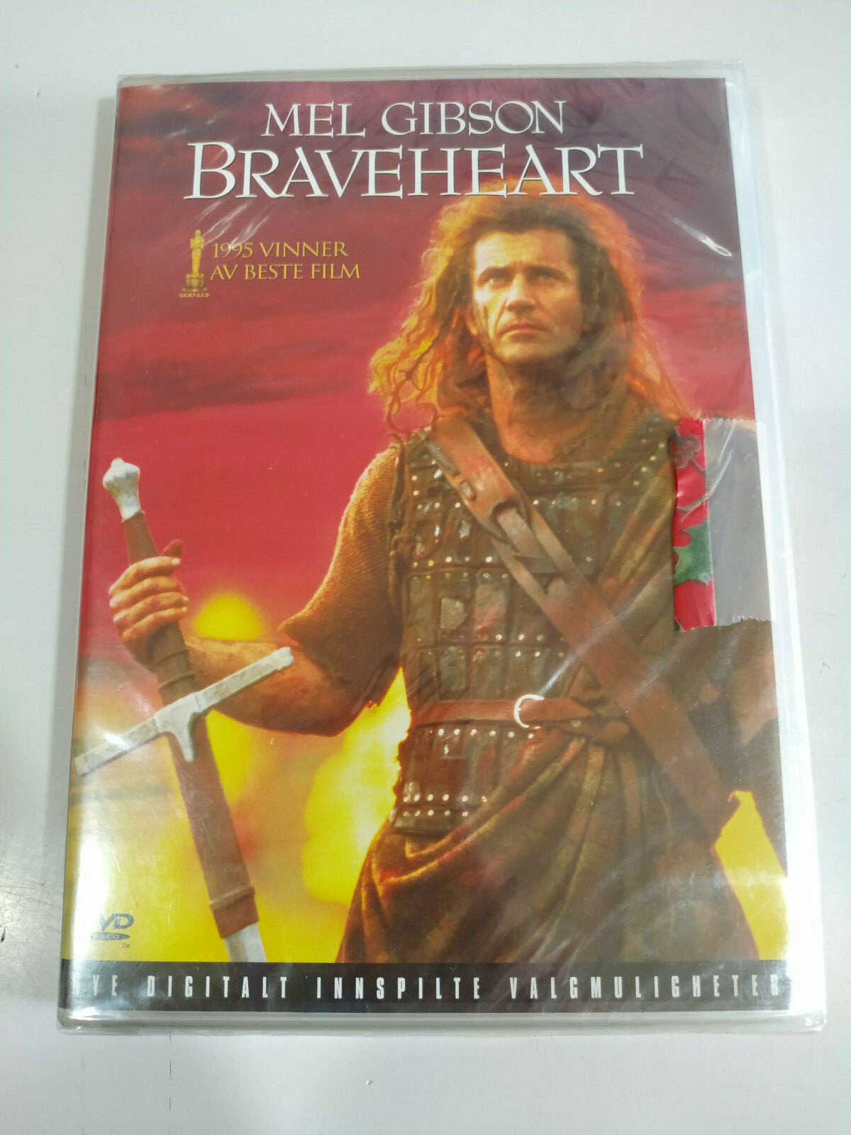 Braveheart Mel Gibson Norwegian Edition - DVD + Extras Region 2 English New 2T