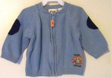 Buster Brown Boys Blue Long Sleeved Sweater Size 6-9 Months EUC!!!