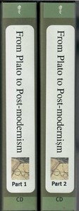 GREAT COURSES FROM PLATO TO POST-MODERNISM. 1999 CDs & Books 1 & 2. VG/FS