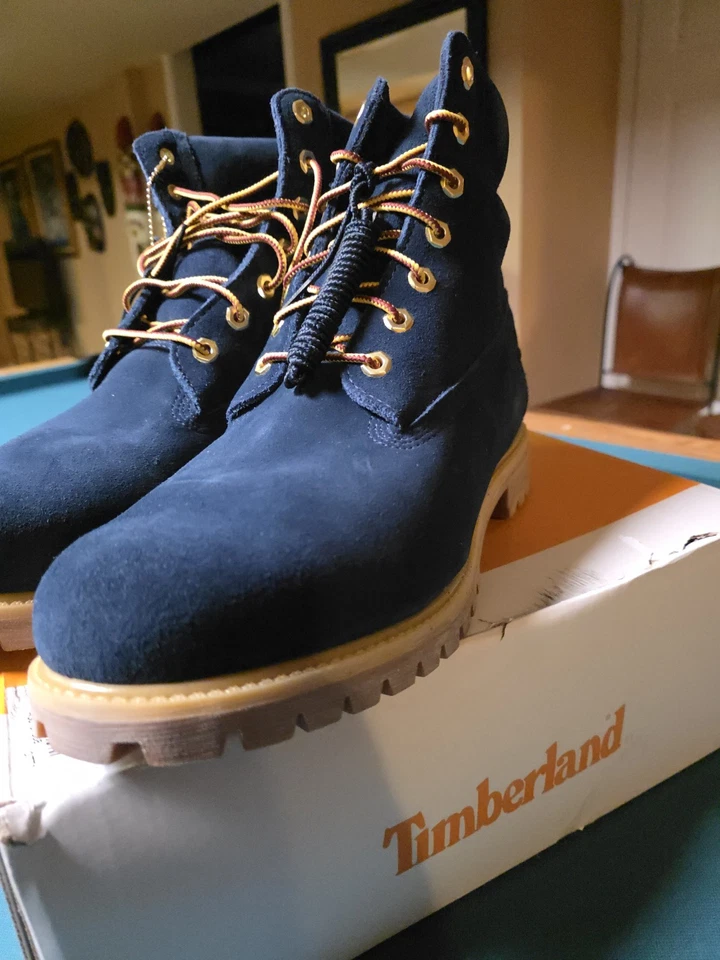 Timberland x American Eagle 6" Classic Boot Indigo Suede Men Sz 12 - Image 2 of 4