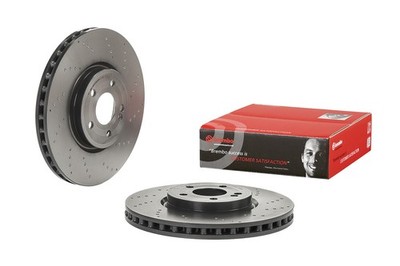 2x BREMBO Bremsscheibe PRIME LINE - UV Coated 09.D986.11 für MERCEDES GLA H247