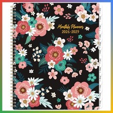 3 Year Planner 2026 2027 2028 2029 Monthly Spiral Calendar 9x11